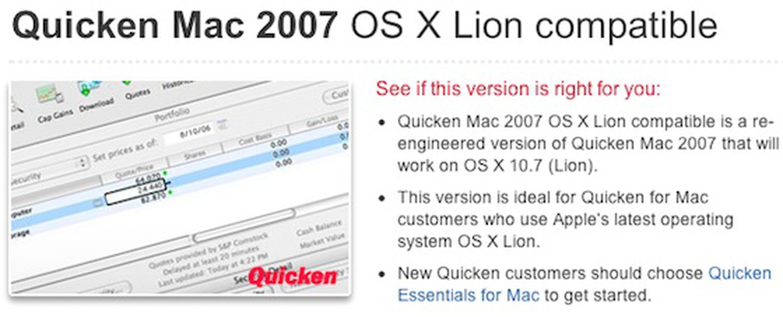 quicken for mac 2010 download